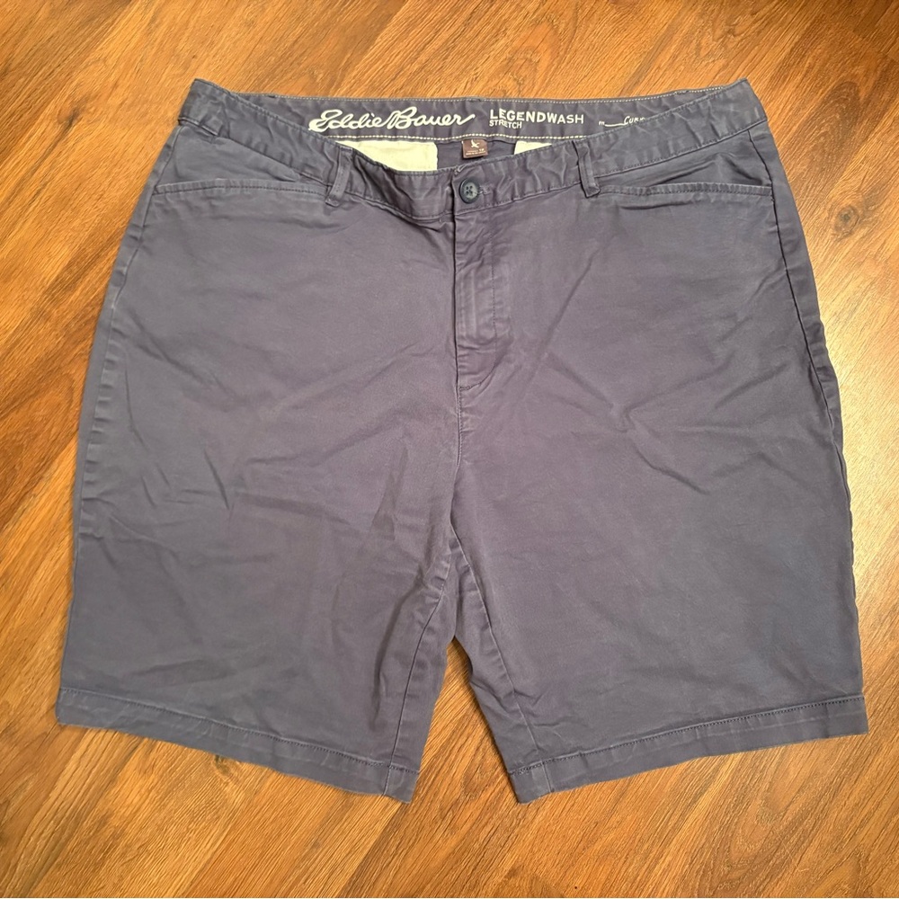 Eddie Bauer Women’s Blue/Gray Shorts Size 18